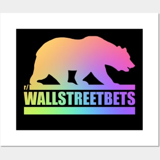 Wallstreetbets Gay Bear - Stock market Day Options Trader Posters and Art